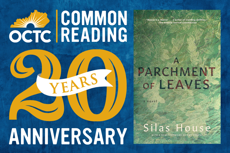 Common Reading 20 year anniversary. A Parchment of Leaves by Silas House.