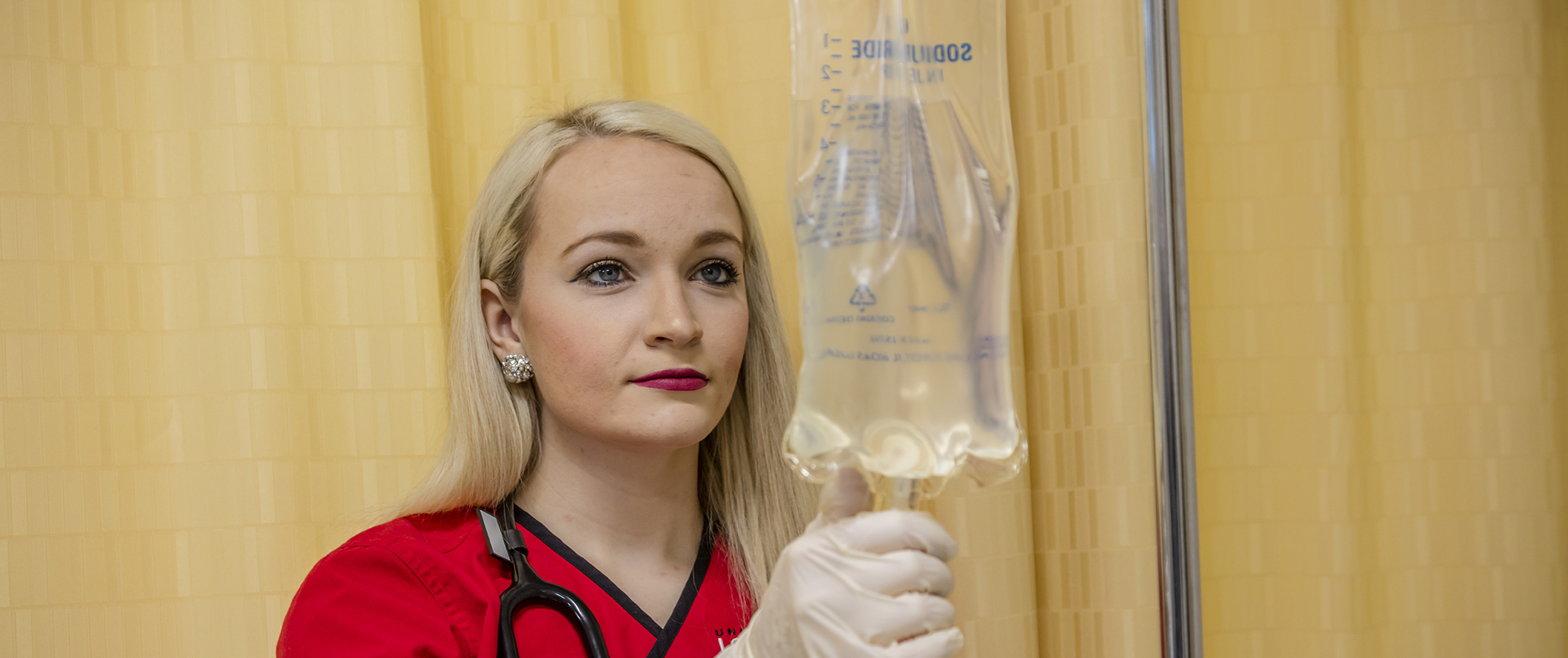 girl working as nurse