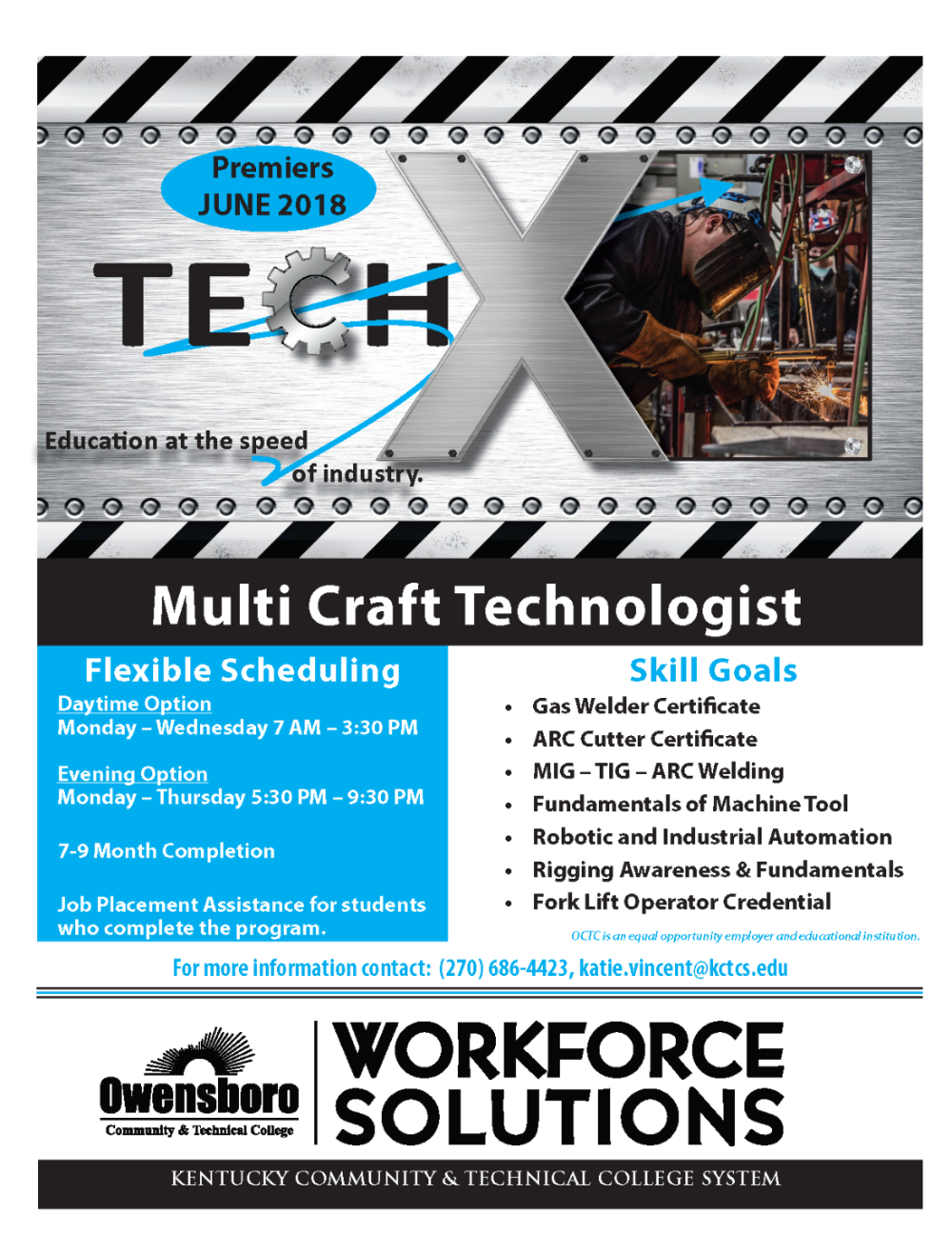 flyer promoting the TechX program